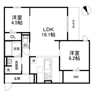 Maison de Espoir 永田【1階】の間取り