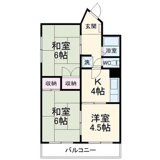 コシミズマンション【202号室】の間取り