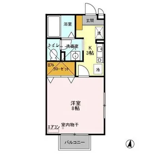 セジュールSA【2階】の間取り