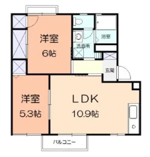フォーレスツヅキ【2階】の間取り