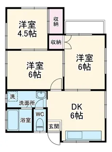イワサワアパート【2階】の間取り