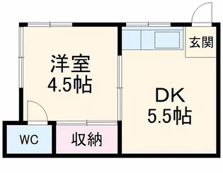 萩原荘【205号室】の間取り