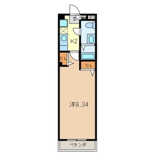 フローレス六番館【3階】の間取り