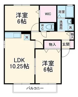 フラッツA【2階】の間取り