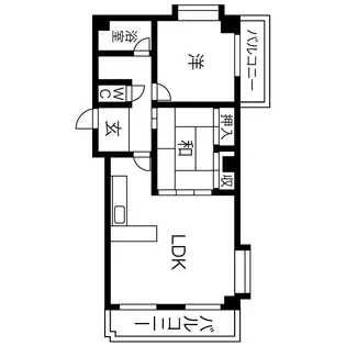 サンライフ花房【4階】の間取り