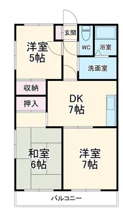 中村レジデンス【104号室】の間取り