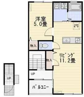 アルトゥーラアイ【2階】の間取り