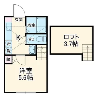 シリウス相模大野【0206号室】の間取り