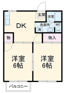 サントピアB【201号室】の間取り