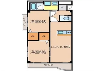 リベルテ【105号室】の間取り