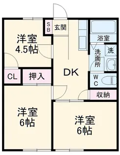 パナハイツ河合A【1階】の間取り