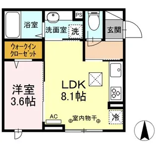ときわぎⅢ【1階】の間取り