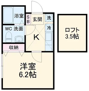 Nearest1【0103号室】の間取り