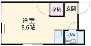 白石ハイツ【201号室】の間取り