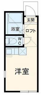 ユナイト平楽スルマーレルチカ【1階】の間取り