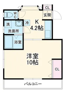 ファイン武蔵小杉【1階】の間取り