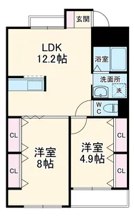 第一幸荘【301号室】の間取り
