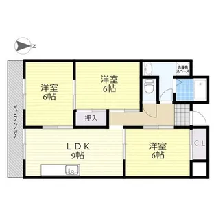 渡清ハイツ【2階】の間取り