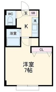 ぺパンシエソワⅡ【2階】の間取り