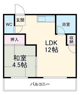 コーポ加藤【206号室】の間取り