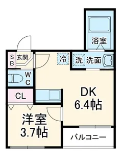 ハーモニーヒルズ豊田本町【3階】の間取り