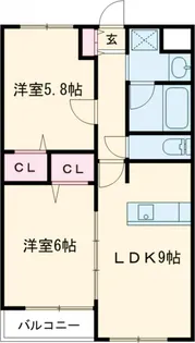 アンヴィラージュⅠ【302号室】の間取り