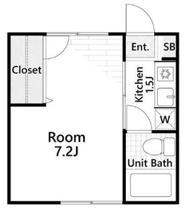 アイリス中山【202号室】の間取り