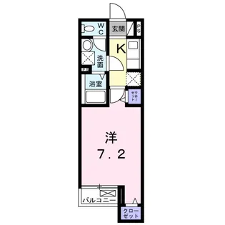 プラシード カメリア【2階】の間取り