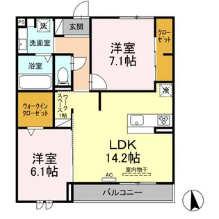 クレセントⅦ【2階】の間取り