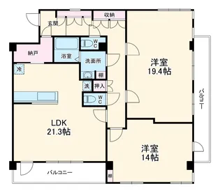 西川口協和ビル【402号室】の間取り
