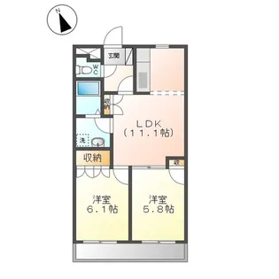 ルミナスハイツN【103号室】の間取り