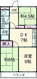 アミカル高橋【4階】の間取り