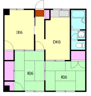シャトー酒匂【105号室】の間取り
