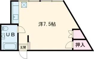 コーポ・サンリビン【103号室】の間取り