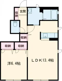 コスモスB【1階】の間取り