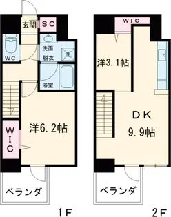 MODERN PALAZZO博多駅南AXIA【12階】の間取り