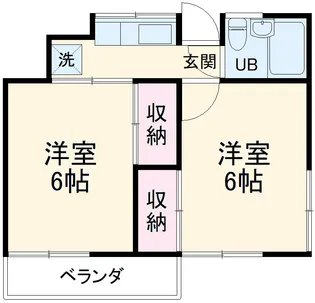 滝田荘【205号室】の間取り