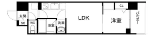 アーバネックス難波WEST【12階】の間取り