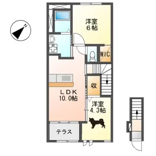 precious one(プレシャス ワン)【2階】の間取り