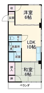 睦ハイツ【603号室】の間取り