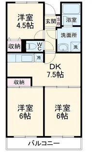くりぃむマンション【2階】の間取り