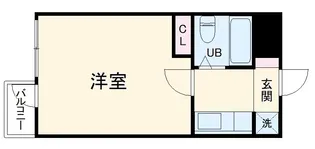ヴィラ徳行【306号室】の間取り