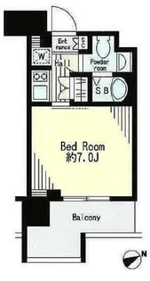 レジディア市谷薬王寺【5階】の間取り