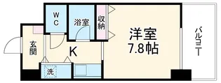 AXIS桜通内山【6階】の間取り