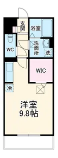 バリアント橋本【1階】の間取り