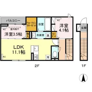 D-room港北【2階】の間取り
