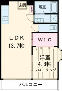 プラザ塚A棟【101号室】の間取り