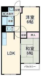 オーベルジュ葵【203号室】の間取り