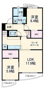 シャイン壱番館【103号室】の間取り