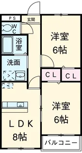 フィールド華美月【203号室】の間取り